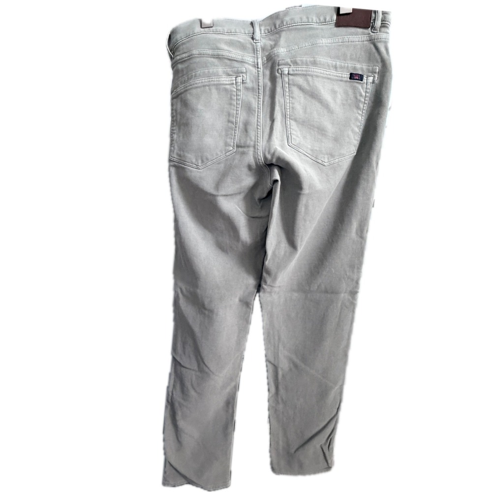 FAHERTY Light Olive Stretch Cotton 5-Pocket Slacks Pants Size 35 - Picture 3 of 7